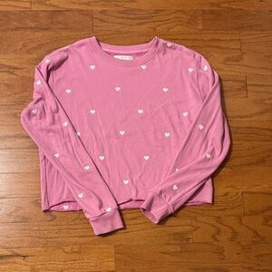 Spiritual Gangster Pink Heart Large Sweatshirt